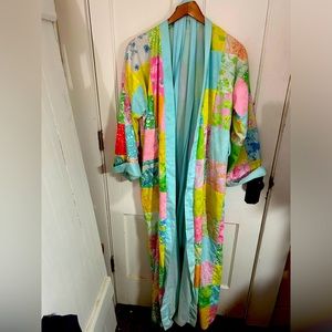 Very rare vintage Lilly Pulitzer patchwork robe.